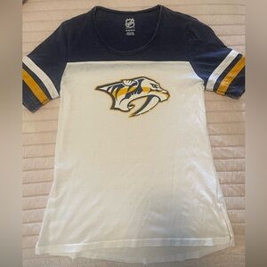 Nashville Predators Shirt Size YXL but I’m an adult XS/S and fits me perfectly